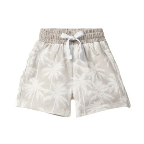 LB Palm Print Shorts - Frost