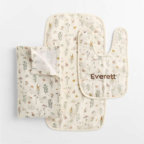 Personalized Little Duckling Ivory 3-Piece Baby Gift Set