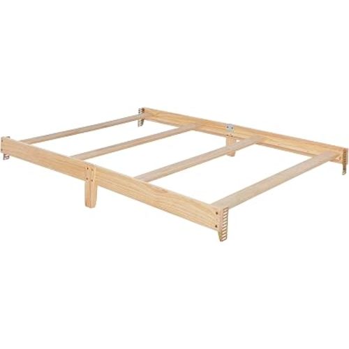 Dream On Me Universal Crib to Full Size Bed Conversion Kit, Solid Wood Bed Rails for Select Convertible Cribs, Strong & Stable Support, Natural