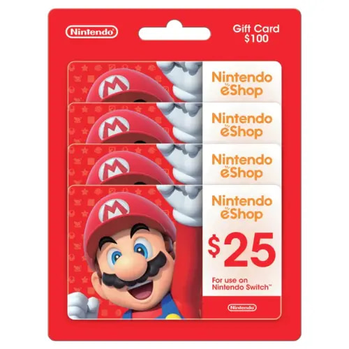Nintendo eShop - Four $25 eGift Cards | Costco