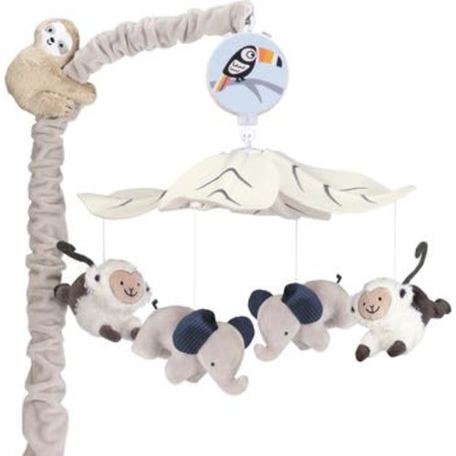 Jungle Party Animals Musical Baby Crib Mobile Soother Toy