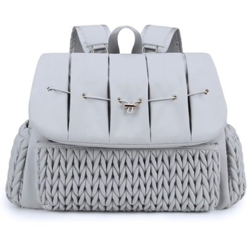 Lmbabter Diaper Bag Backpack Messenger Bag Travel Backpack Maternity Bags Stylish Baby Bag with Changing Pad for Mom (Grey B)