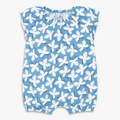 Clearance baby flutter sleeve shortie in butterflies | Primary.com