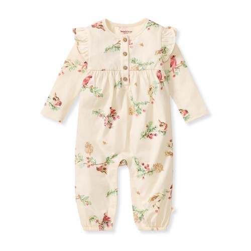Winter Birds Girls Jumpsuit – Burt's Bees Baby