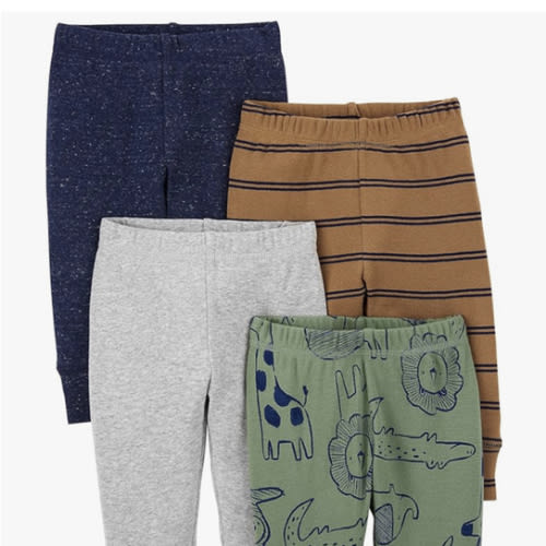 Simple Joys by Carter's Unisex Baby 4-Pack Neutral Pant