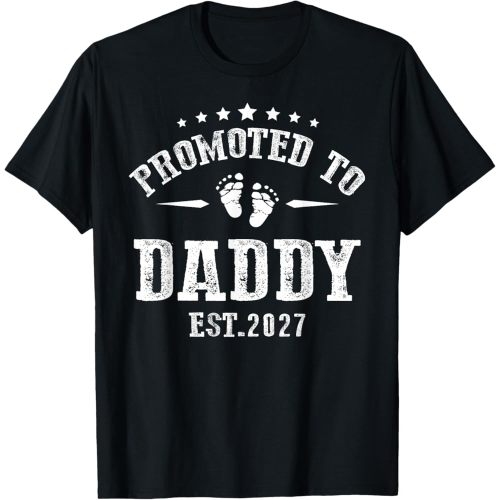 Promoted to Daddy 2027 for First Time Fathers New Dad T-Shirt