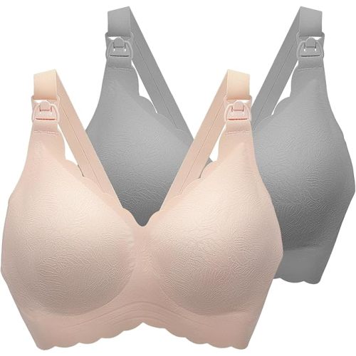 Nursing Bras for Breastfeeding, Seamless Ultra Comfort Maternity Bra, Natural Shape Pregnancy Bras for Women