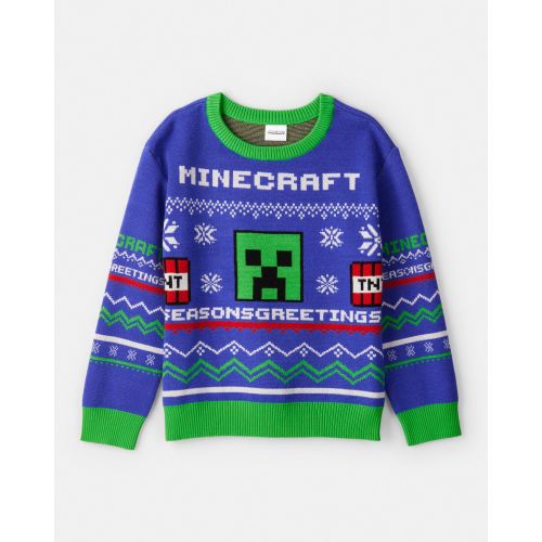 Boys Minecraft® Long-Sleeve Sweater - Blue/Green - Carter's | Carter's