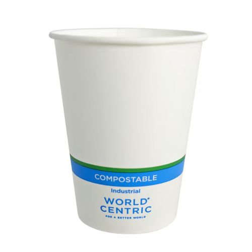 12 oz Paper Cold Cup | White| Compostable