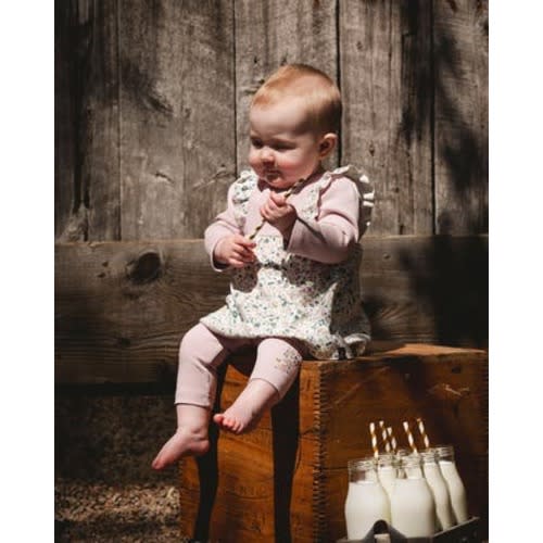 Organic Cotton Bi-Material Tunic and Leggings Set, 6M