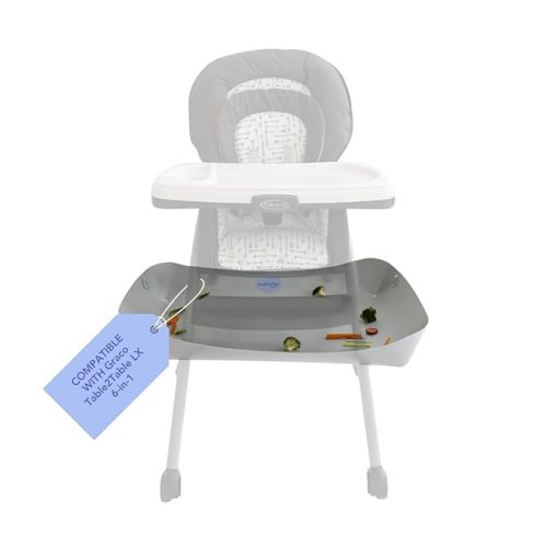 CATCHY - Food Catcher - Compatible with Dream On Me Portable 2-in-1 Tabletalk High Chair + 11 Other High Chairs - Highchair Sold Separately - Baby Food & Mess Catcher - Under High Chair Accessory