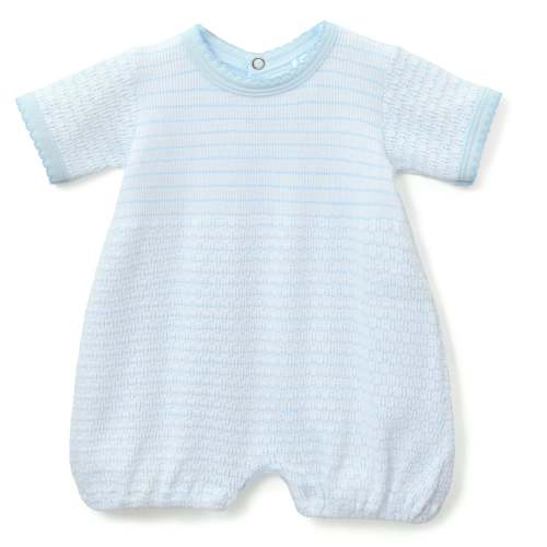 Paty Knit Pinstripe Bubble with Pima Trim
