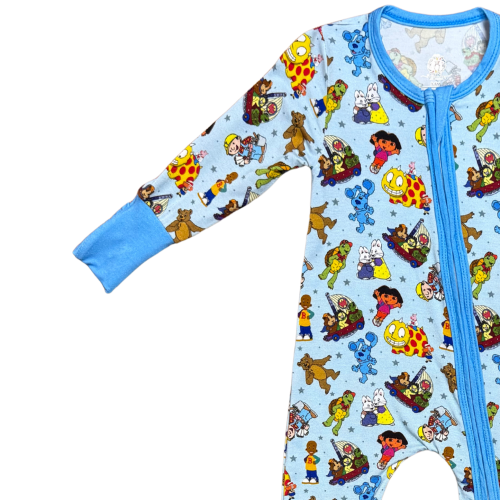 90's Cartoon Mashup Bamboo Romper