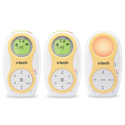 VTech DM1215-2 2 Parent Unit Enhanced Range Digital Audio Monitor with All Unit Rechargable Batteries