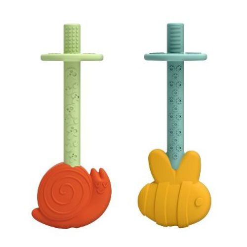 Dr. Brown's Baby Teething Tubes - Bee and Snail - 2pk