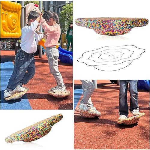 6pcs/Set Stepping Stones with Flower Balance Board for Kids