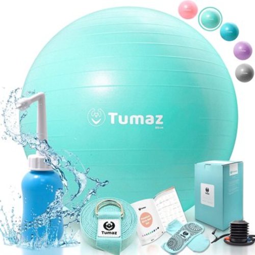 Tumaz Birth Ball - Ultimate Pregnancy Ball for Comfort and Support, M, Green