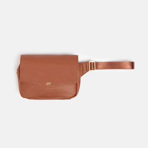 Cognac Classic Park Crossbody Bag | Vegan Leather Fanny Pack – Freshly Picked