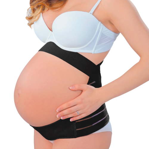 Motherfit Belly Bands for Pregnant Women Adjustable Maternity Support Belt Multi-layered Pregnancy Support Band