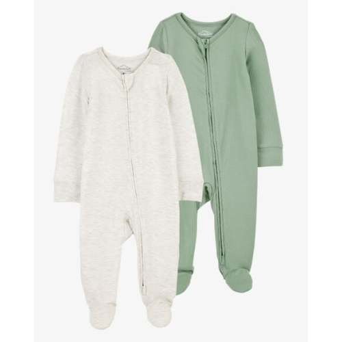 Baby 2-Pack Zip-Up PurelySoft Sleep & Play Pajamas - Carter's | Carter's