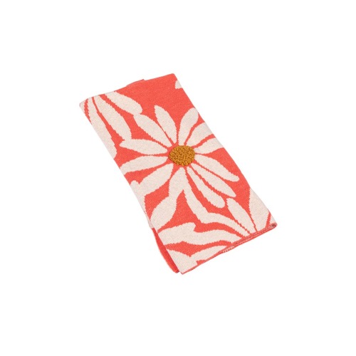 Beautiful Cotton Knit Baby Blanket with Flower Prints