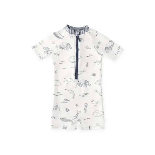 Kids' Short Sleeve One-Piece Rashguard Swimsuit