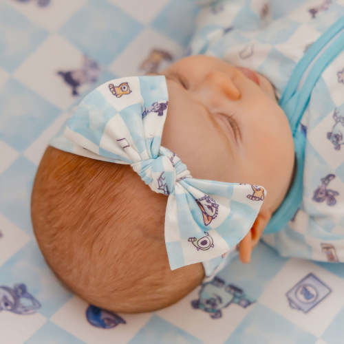 Knit Headband Bow - Monsters, Inc. Medley