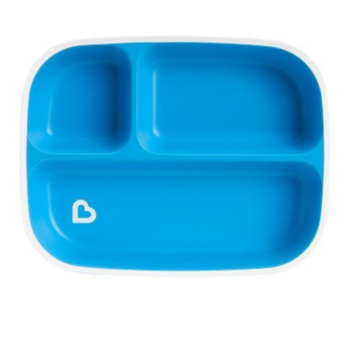 Munchkin Splash Divided Plate, Color: Blue