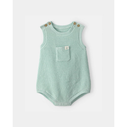 Baby Crochet Bubble Romper - Green | Carter's