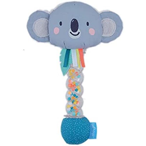 Taf Toys Koala Rainstick Rattle, Musical Shake & Rattle Rainmaker Toy, Musical Instrument for Babies and Toddlers for Sensory and Motor Skills Development