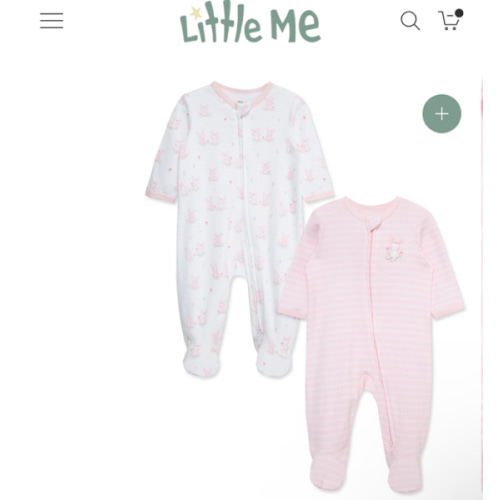 Cuddly Bunnies Footies (2-Pack)