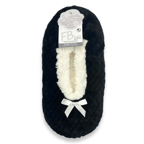 Fuzzy Babba Women's Textured Slipper Socks, 1-Pack, One Size