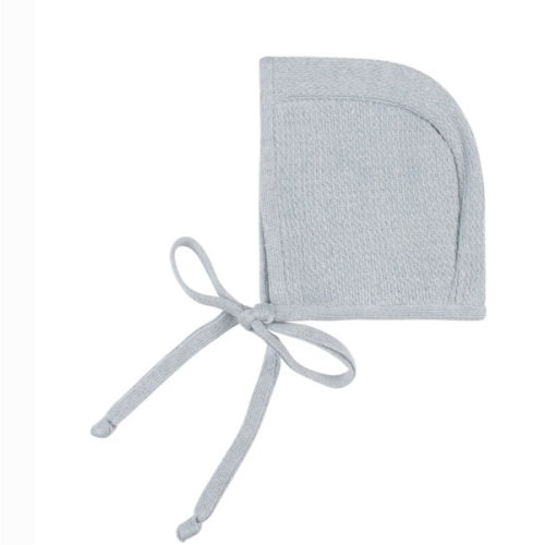 Knit Ribbed Bonnet ~ Powder Blue