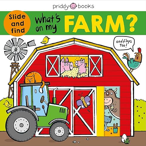 What's on My Farm?: A slide-and-find book with flaps Board book – Lift the flap