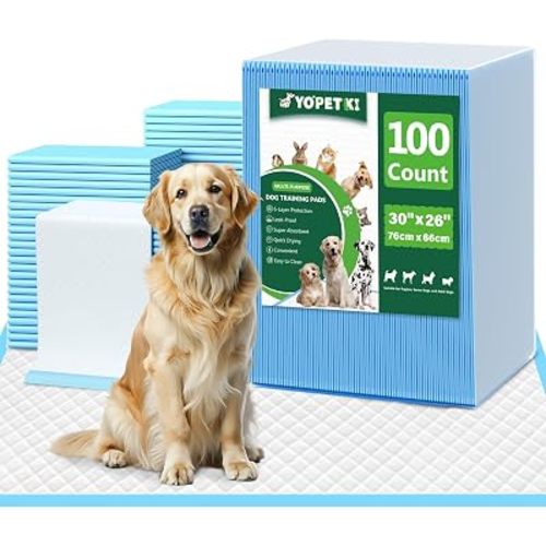 Large Puppy Pads 30"x26" 100 Count, Disposable Dog Pee Pads Leak-Proof, Large Pee Pads for Dogs 100 Bulk Pack, Large Absorbent & Quick-Dry Pet Potty Training Pads for Dogs, Puppies, Doggy