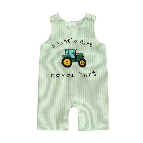 BemeyourBBs Newborn Baby Boy Romper Sleeveless Jumpsuit One Piece Outfit Overall Summer Clothes