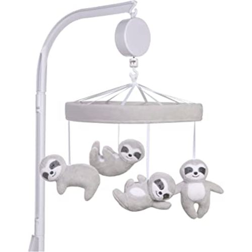 Sammy & Lou Sloths Baby Crib Mobile with Music, Crib Mobile Arm Fits Standard Crib Rail