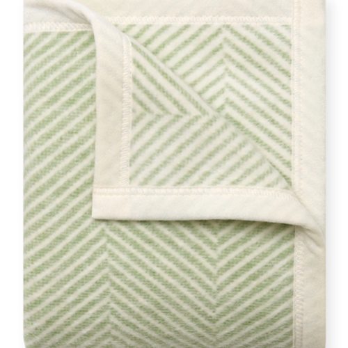 Harborview Herringbone Sprout Green Mini Blanket