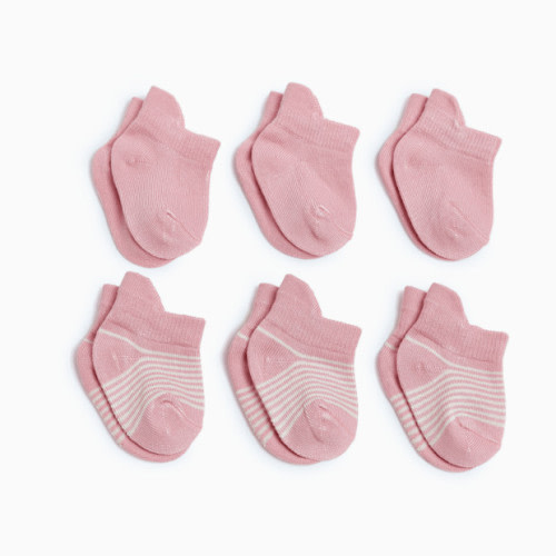 Bamboo 6-Pack Socks - Pink