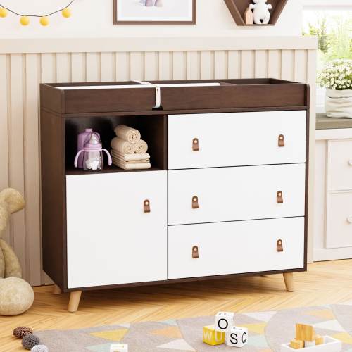Changing Tables for Infants Babies with Diaper Changing Pad Dresser