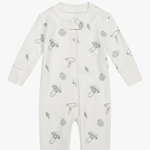 Owlivia Organic Cotton Baby Boy Girl Zip up Sleep 'N Play Pjs, Footless, Long Sleeve