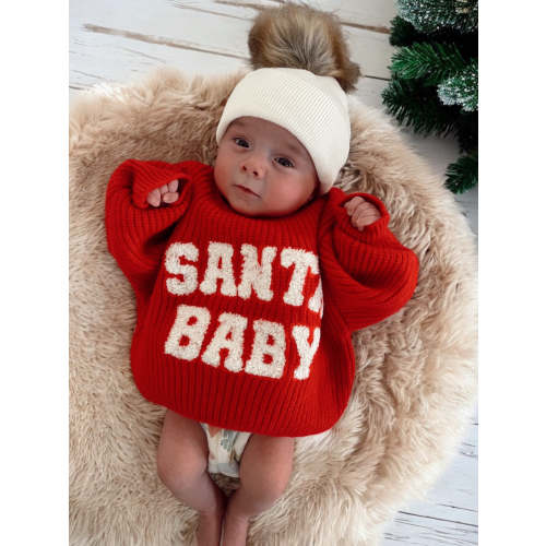 Knit Sweater, Santa Baby – SpearmintLOVE