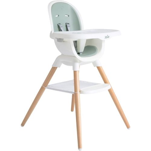 Joie Chai Multi-Mode Highchair - European Beech Wood, Convertible, 9+ Modes, Birth up to 60 lb. (Mist)