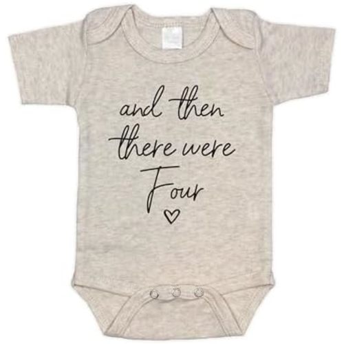 Surprise Pregnancy Announcement Infant Bodysuit - And Then There Were Four