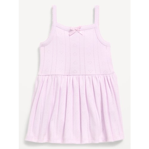 Printed Pointelle-Knit Bodysuit Dress for Baby