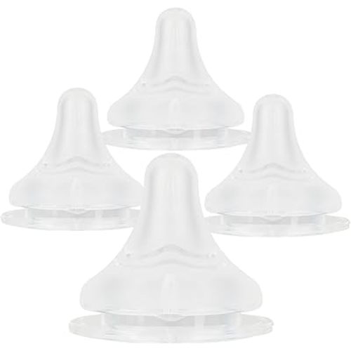 Baby Bottle Silicone Nipples (SS) for Spectra,0m+,Newborn Flow, 4 Count