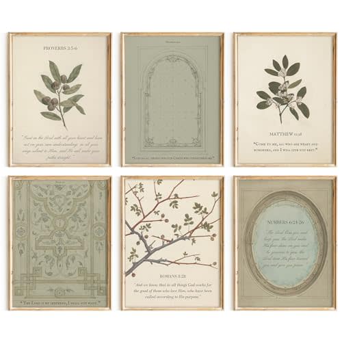 Sage Green Nursery Christian Wall Art Posters