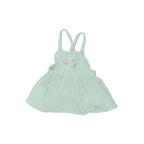 Assorted Brands 100% Cotton Green Dress 9-12 MO / 12 MO
