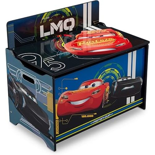 Delta Children Deluxe Toy Box, Disney/Pixar Cars
