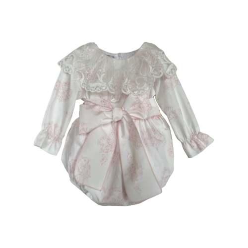 Angel Pink Toile Romper